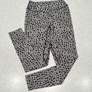 Balance Athletica Black and Gray Animal Print Leggings